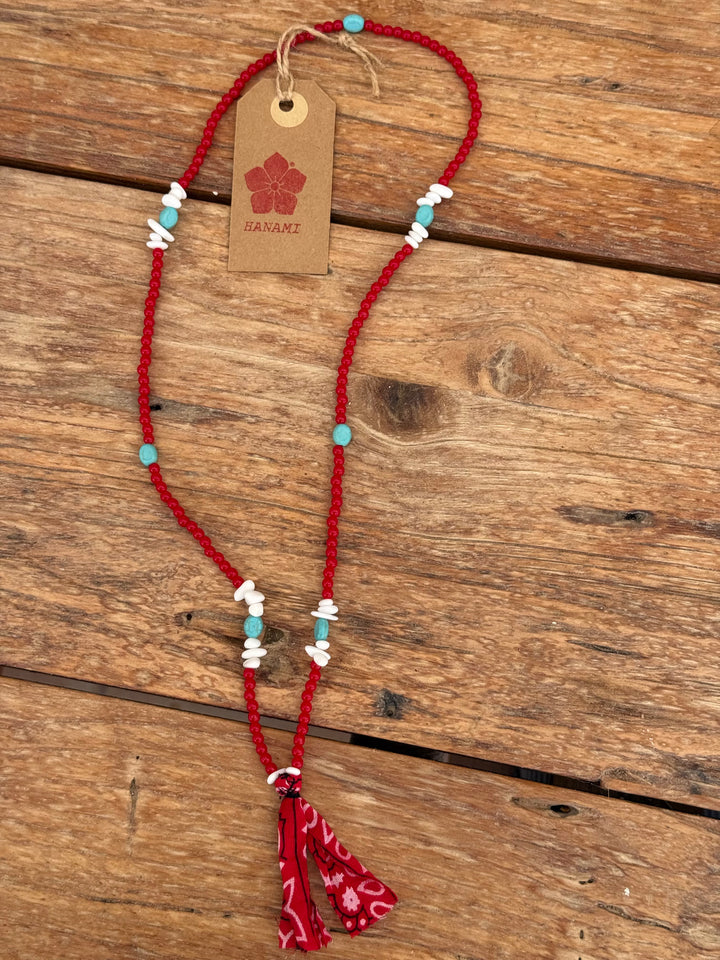 Beads Necklace Red