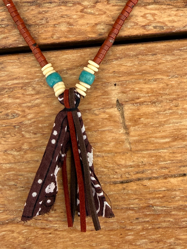 Beads Necklace Brown