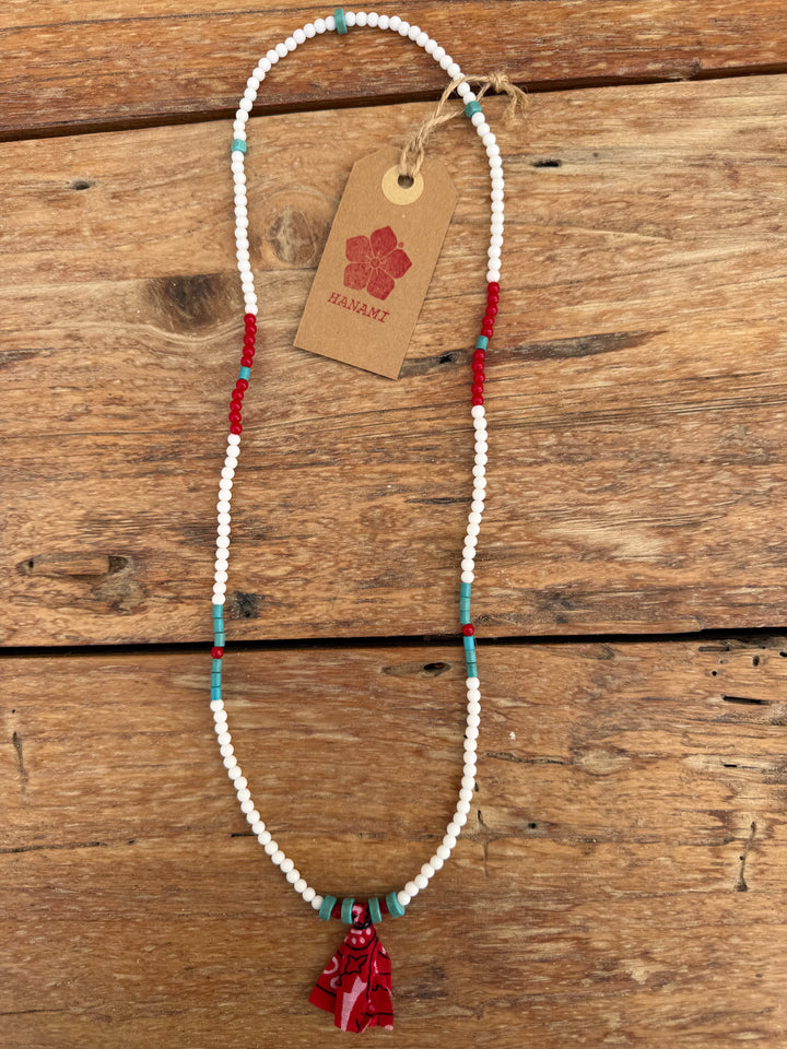 Beads Necklace White