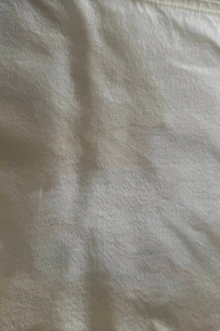 P84 Dungaree 9oz Linen/Organic Cotton Sun Faded-Paint Dye Off White