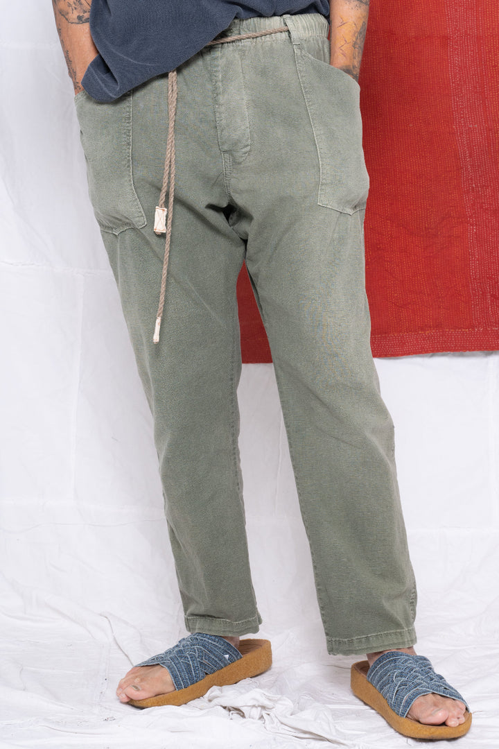 P38 8oz 100% Hemp Sun Faded Dye Army Green