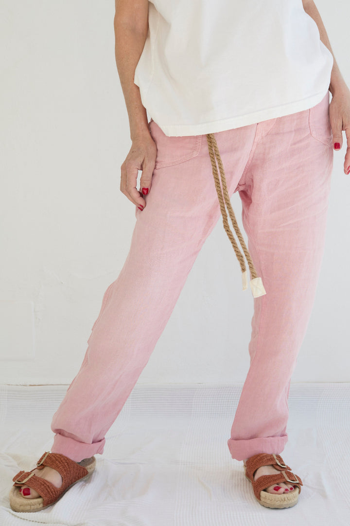 P38 8 oz 100% Hemp Sun Faded Dye Pink