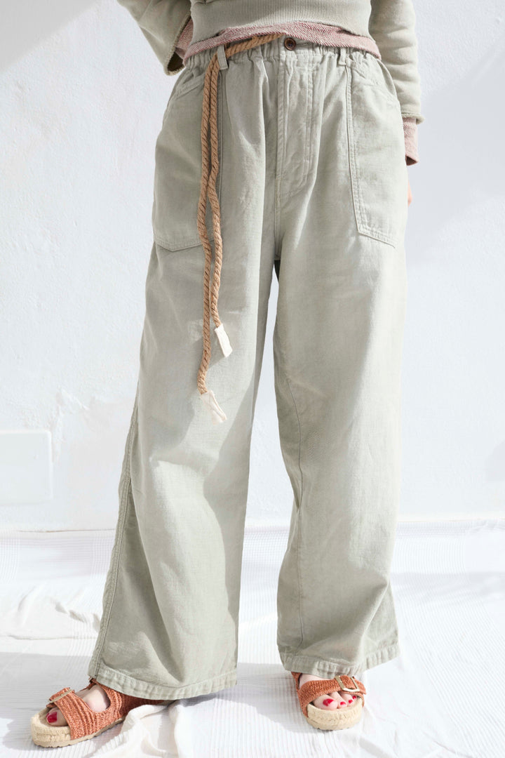 P82 Katmandu 9 oz Linen/Organic Cotton Sunfaded Khaki