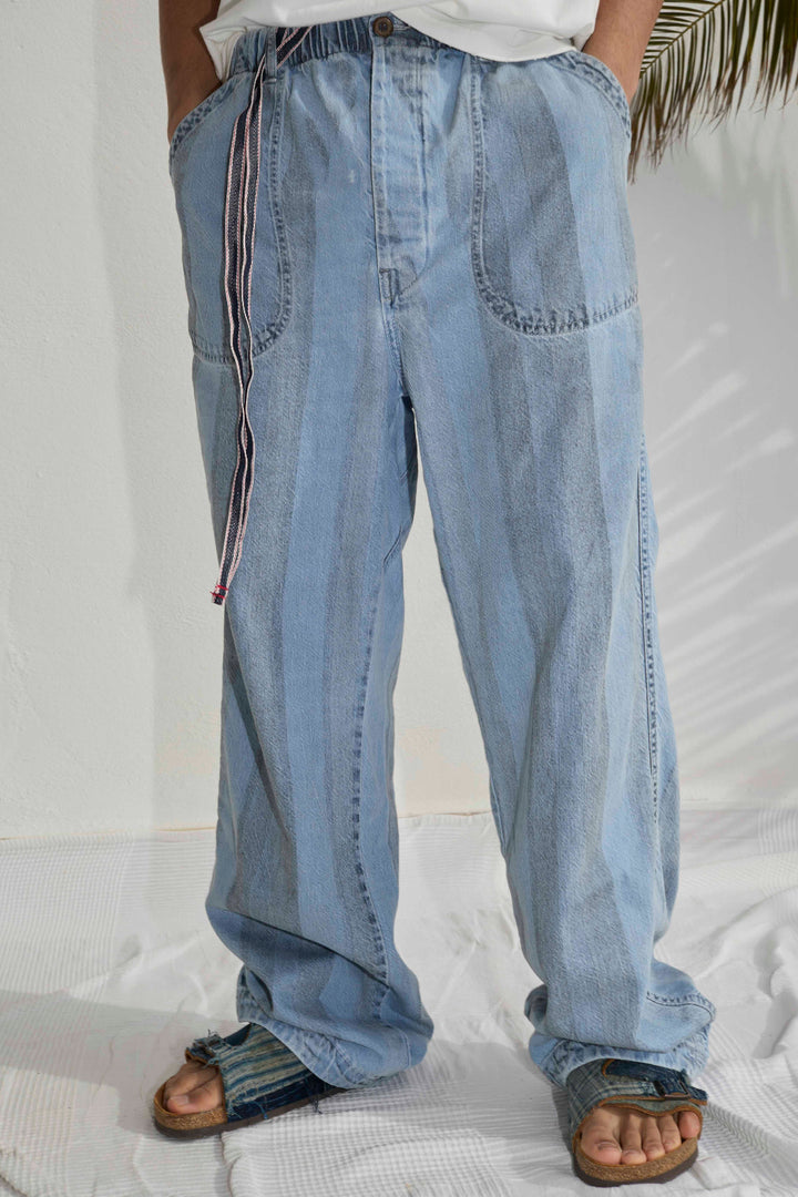 P85 HBT 9oz Denim & Recycled Cotton Laser Stripe