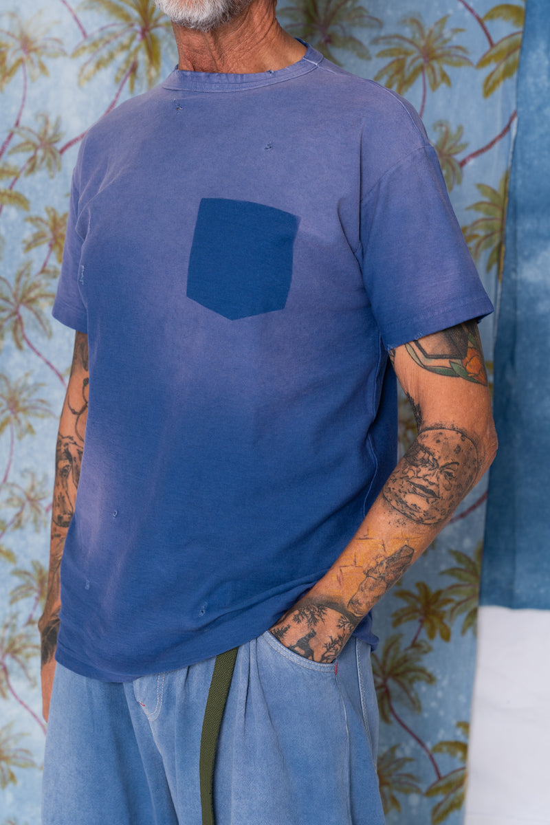 Model T. Unpocket Jersey 100% Cotton Sun Faded Dye Bleu de Travail – Dr ...