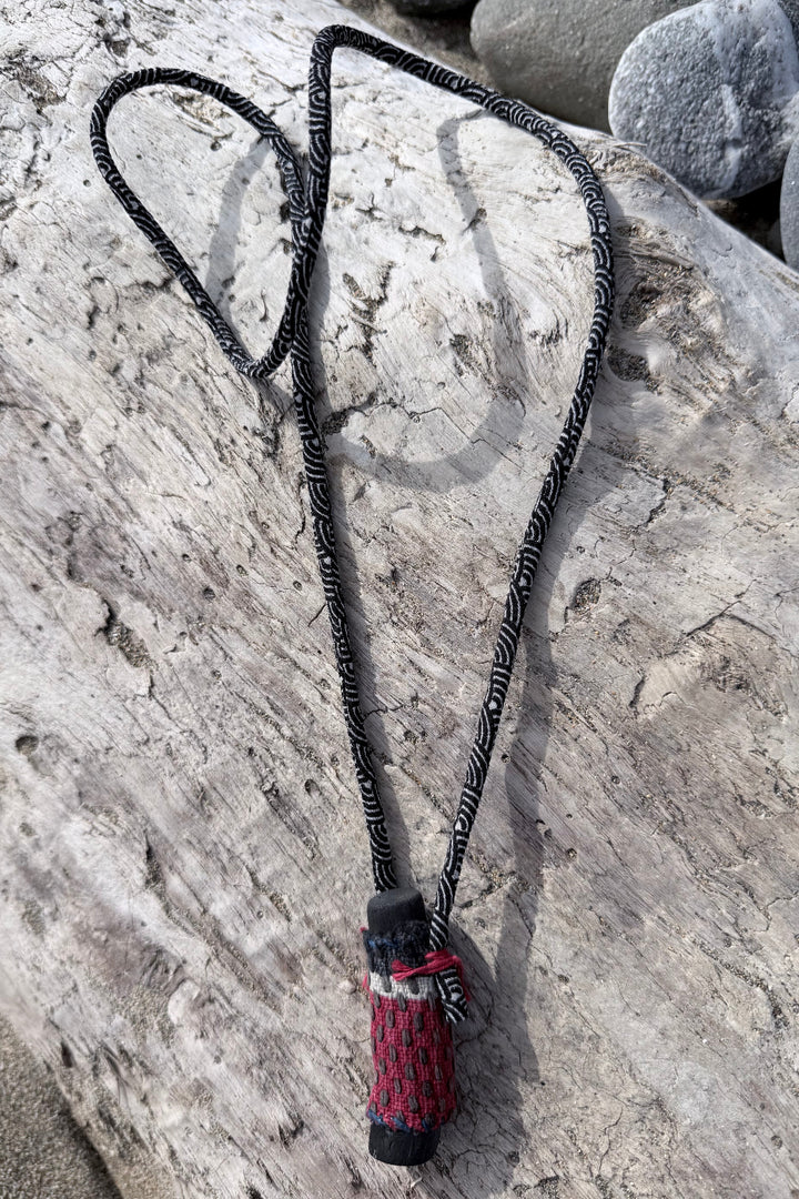 Kofu-Mini-Eda - Long Necklace - Small Charcoal