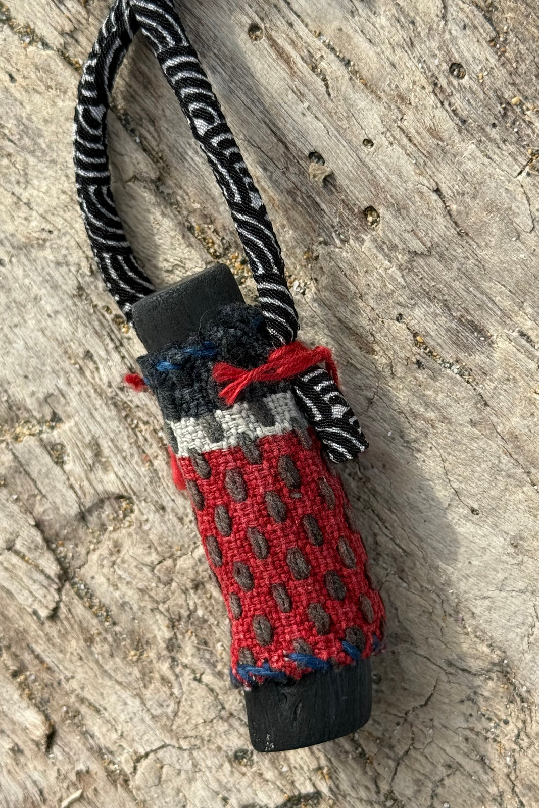 Kofu-Mini-Eda - Long Necklace - Small Charcoal