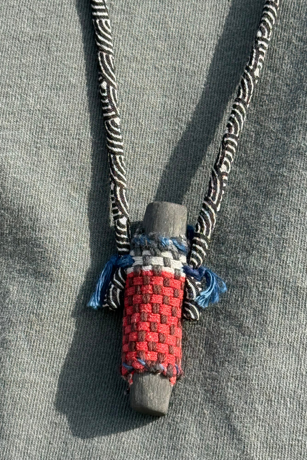 Kofu-Mini-Eda - Long Necklace - Small Charcoal