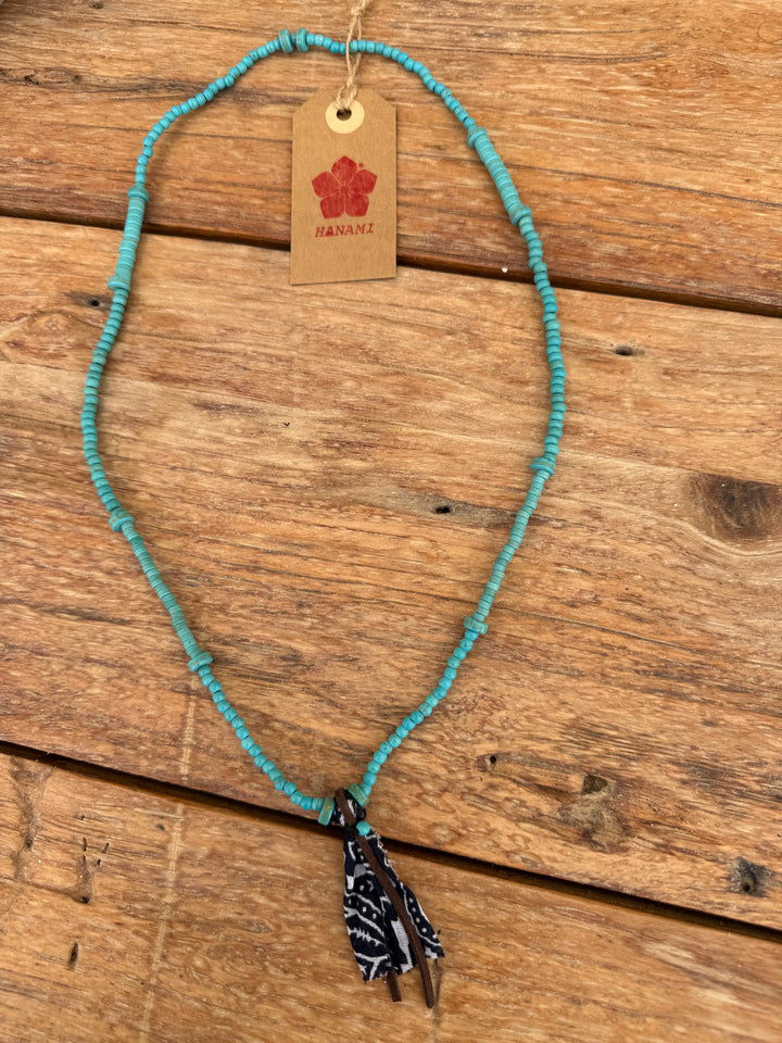 beads necklace turquoise