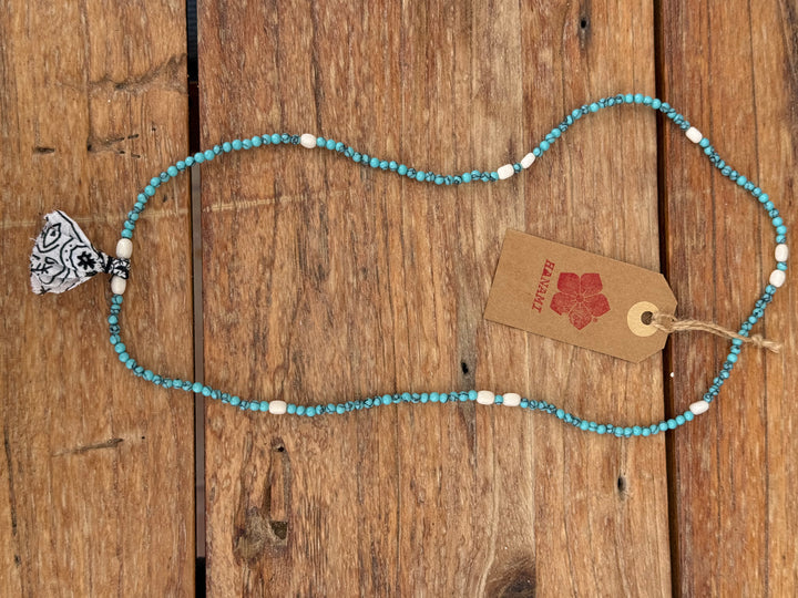 beads necklace turquoise