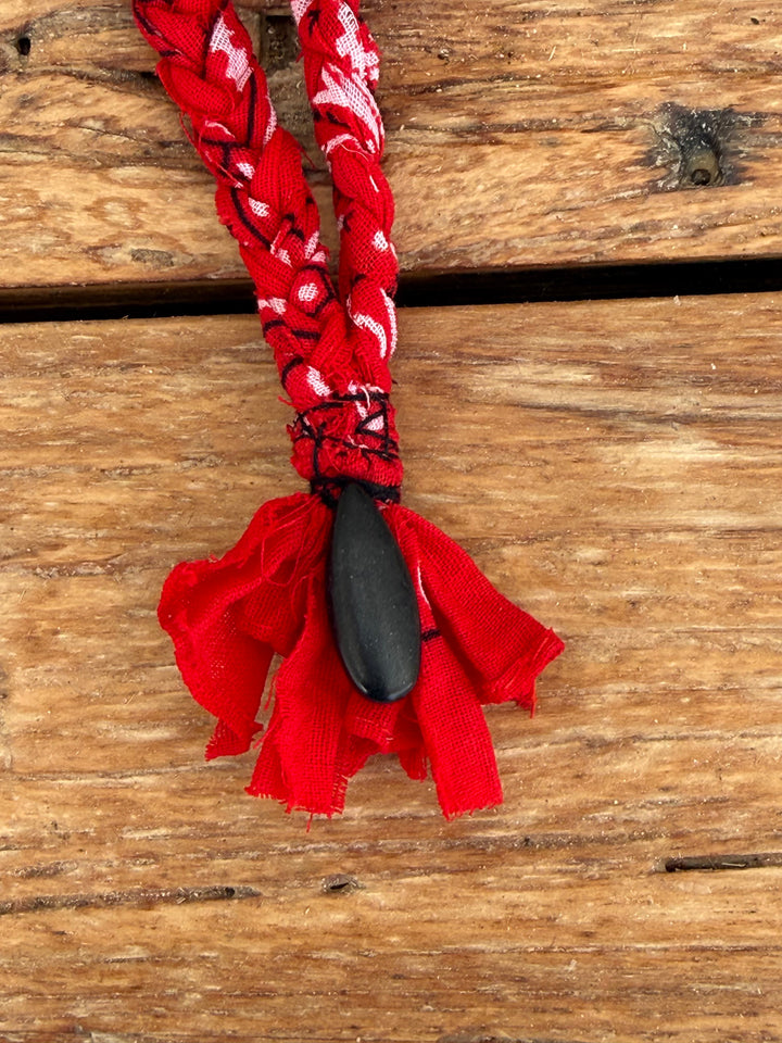 Bandana necklace red