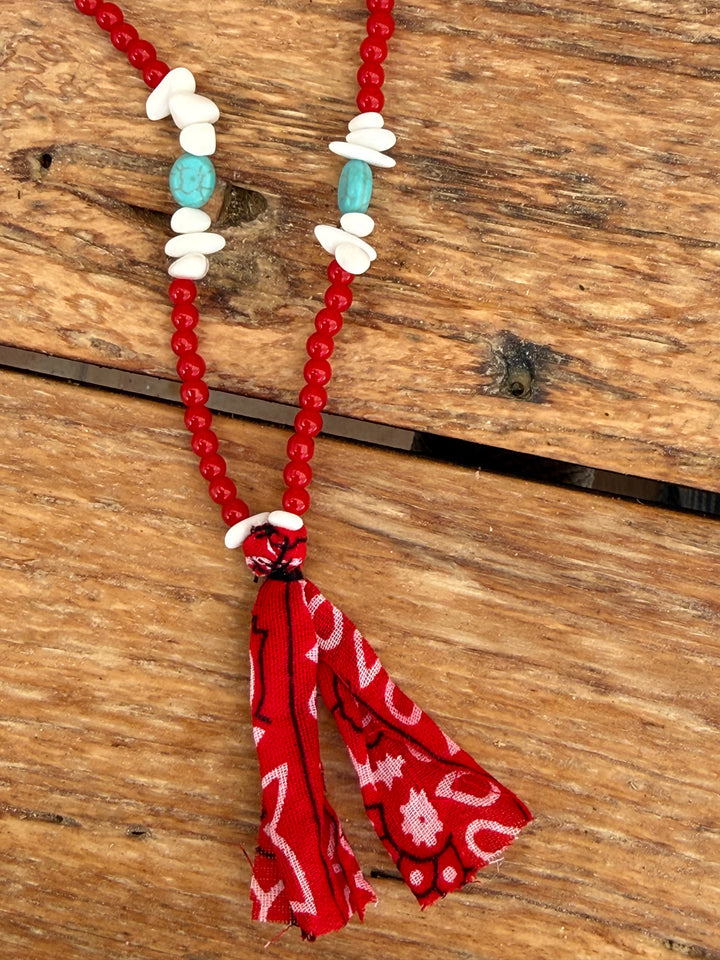 Beads Necklace Red