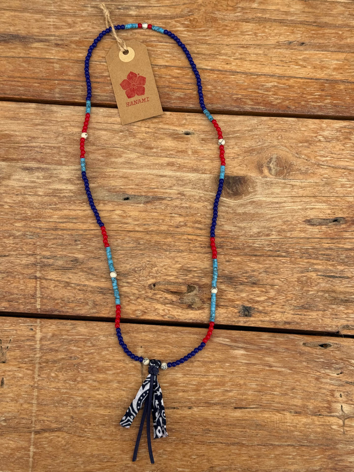 Beads Necklace Blue