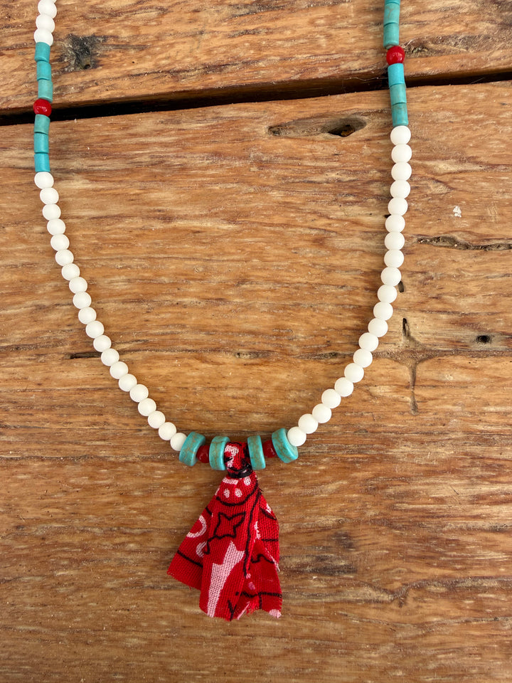 Beads Necklace White