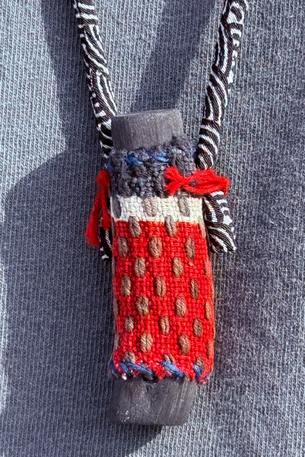 Kofu-Mini-Eda - Long Necklace - Small Charcoal