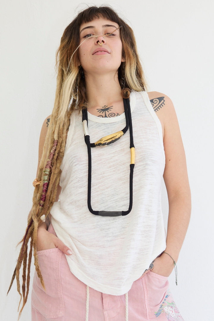 Marcel Recycled Jersey 100% Cotton Sun Faded Dye Off White