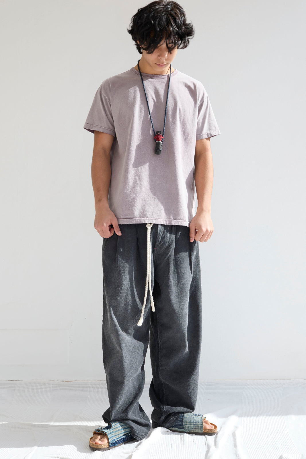 Model T. Recycled Jersey 100% Cotton Sun Faded Dye Dusty Orchid