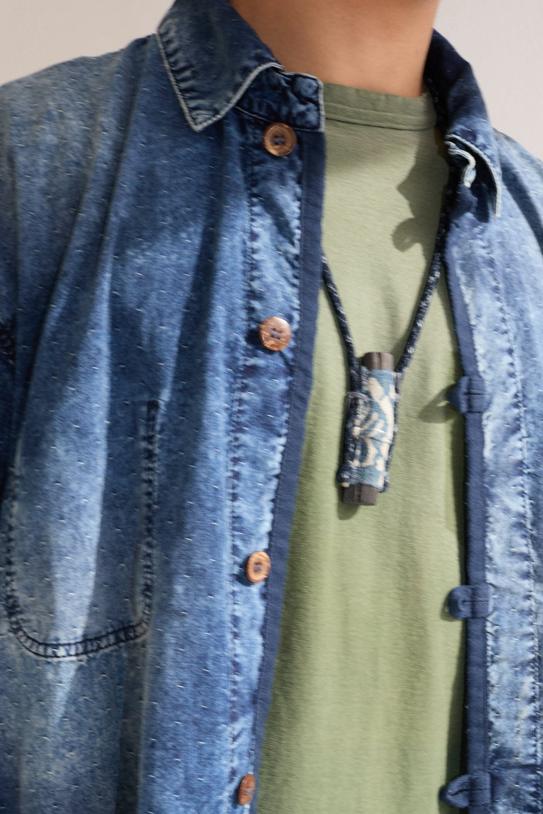 New Saigon 6oz 100% Cotton Indigo Sun Faded
