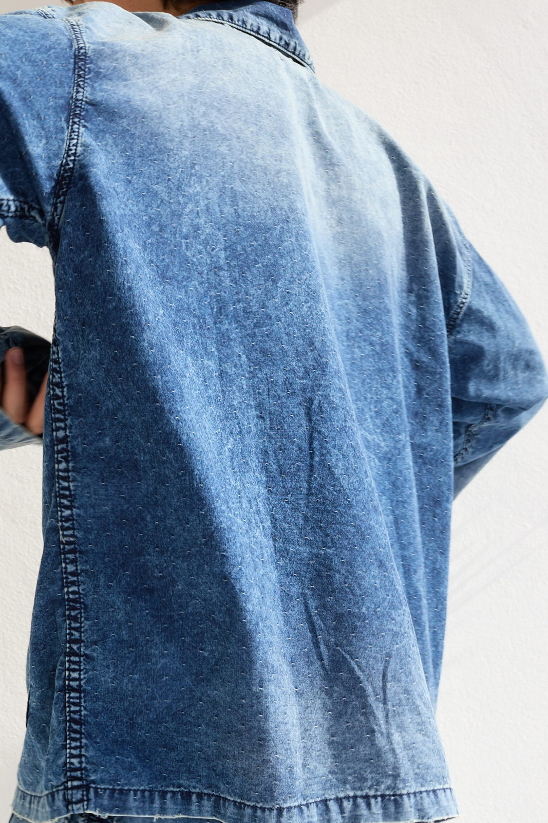 New Saigon 6oz 100% Cotton Indigo Sun Faded