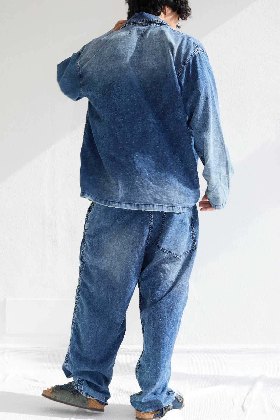 P43 Kyoto 6oz 100% Cotton Indigo Sun Faded