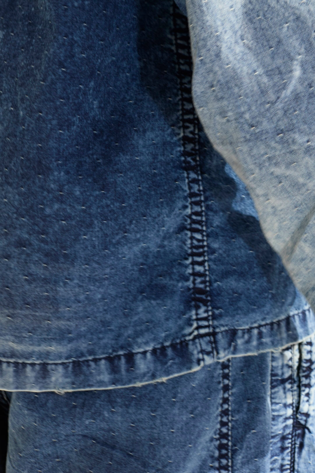New Saigon 6oz 100% Cotton Indigo Sun Faded