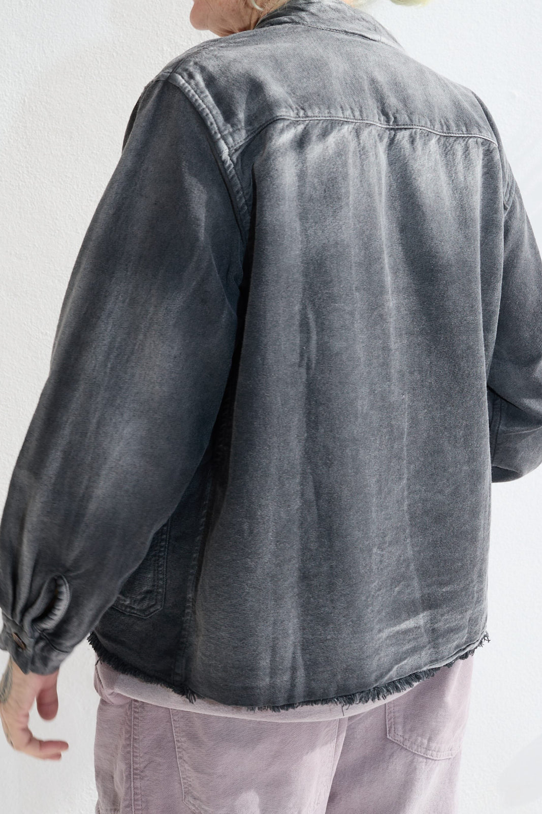 Okinawa 9oz Linen & Organic Cotton Sun Faded Dye Smoke Black