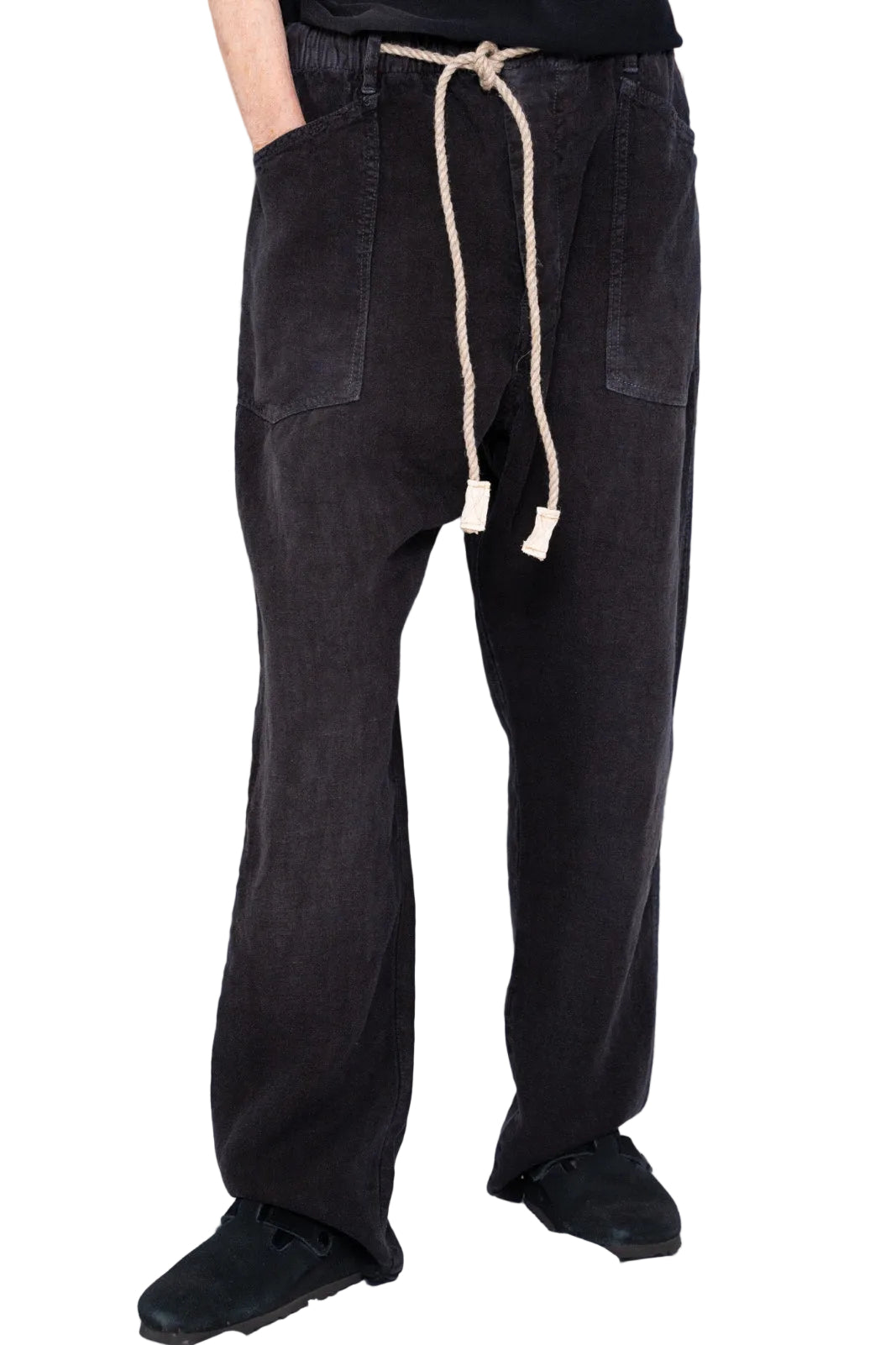 P38 8oz 100% Hemp Sun Faded Dye Smoke Black