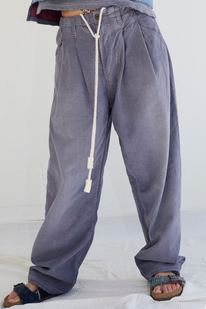 P40 Z Boys 9oz Linen/Organic Cotton Sun Faded Dye Navy
