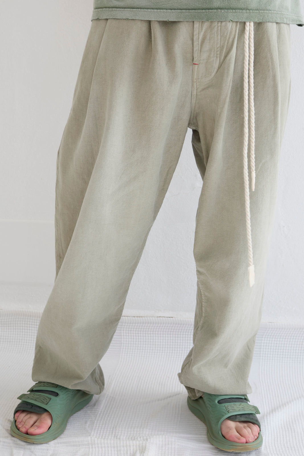 P40 Z Boys 9oz Linen/Organic Cotton Sun Faded Dye Khaki