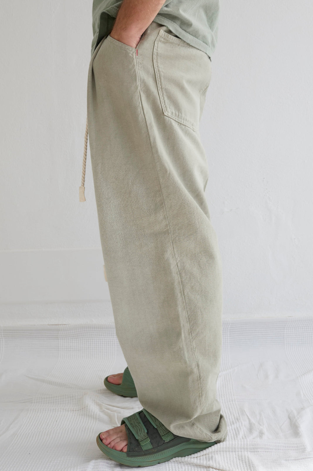 P40 Z Boys 9oz Linen/Organic Cotton Sun Faded Dye Khaki