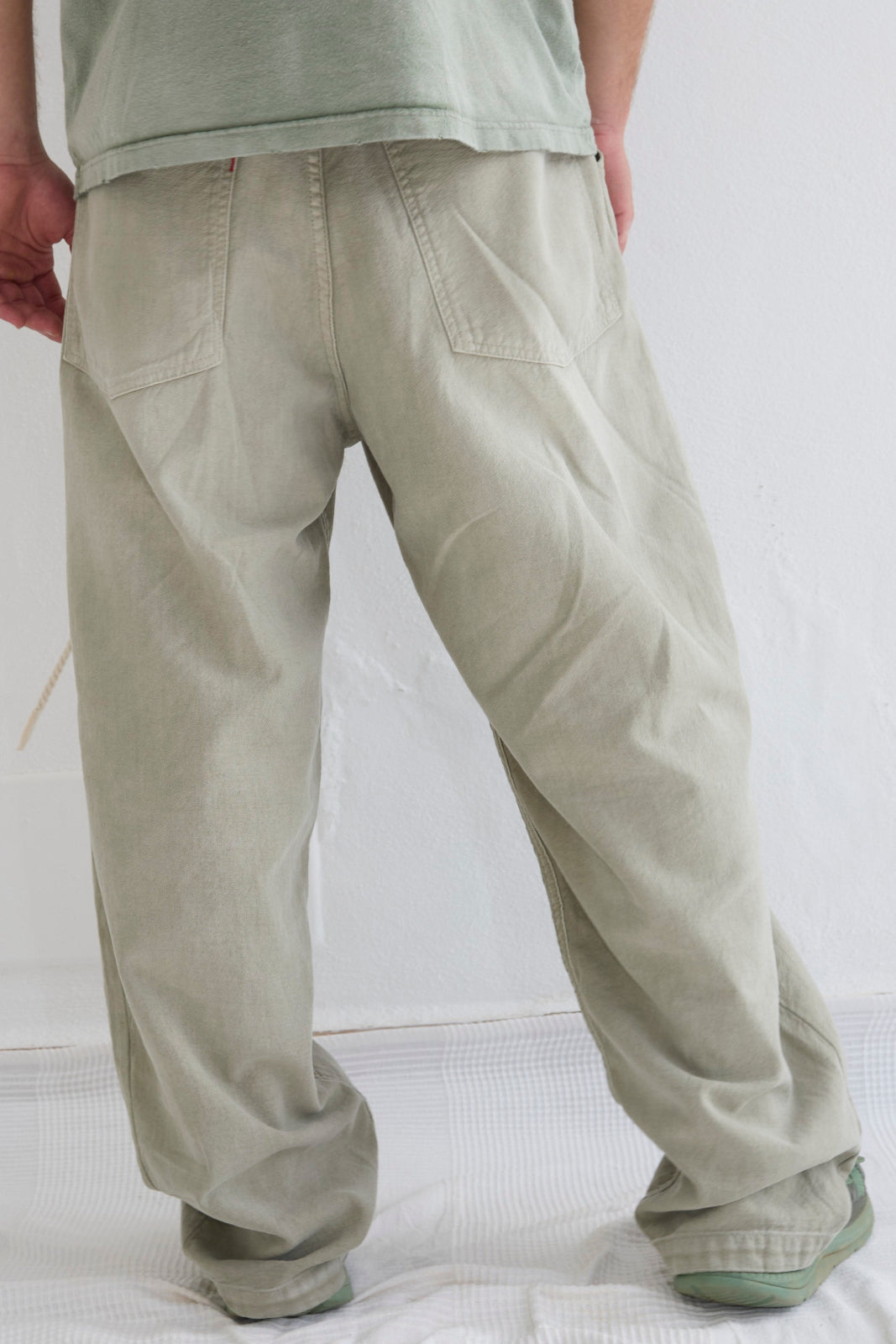 P40 Z Boys 9oz Linen/Organic Cotton Sun Faded Dye Khaki