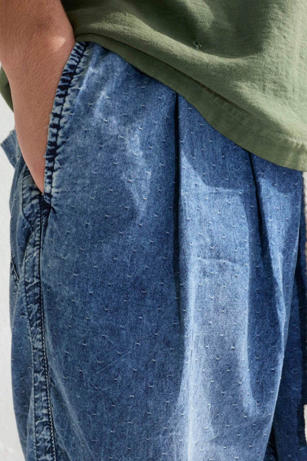 P43 Kyoto 6oz 100% Cotton Indigo Sun Faded