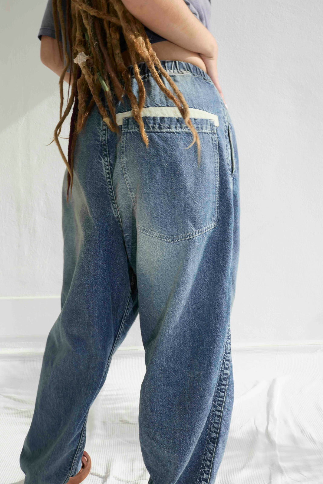 P43 Kyoto 9oz Denim Recycled Cotton Sun Faded Wash