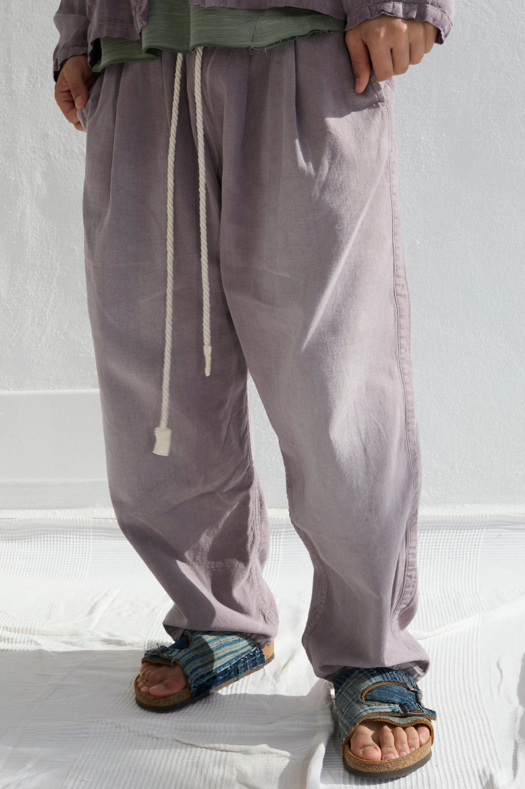 P43 Kyoto 9oz Linen/Organic Cotton Sun Faded Dye Dusty Orchid
