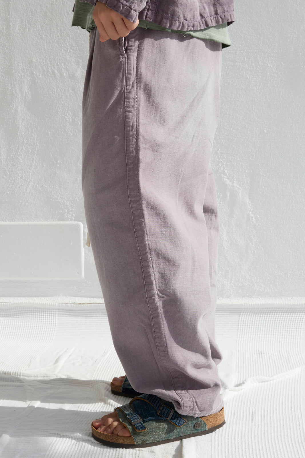 P43 Kyoto 9oz Linen/Organic Cotton Sun Faded Dye Dusty Orchid