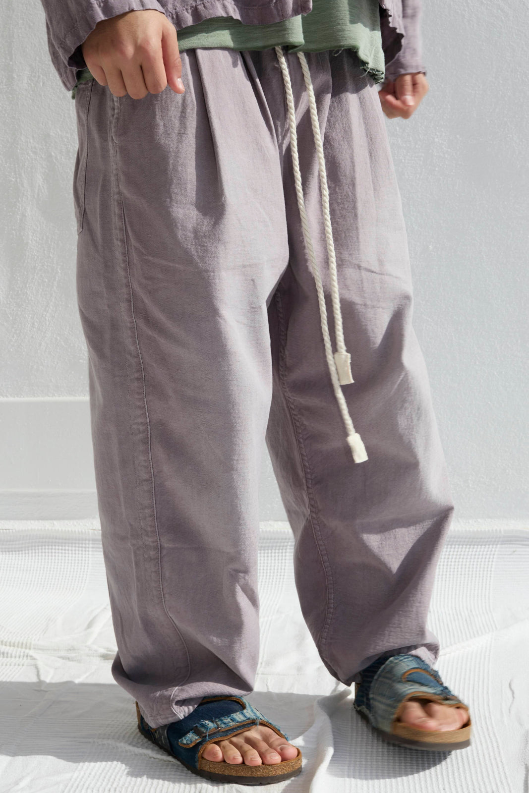 P43 Kyoto 9oz Linen/Organic Cotton Sun Faded Dye Dusty Orchid