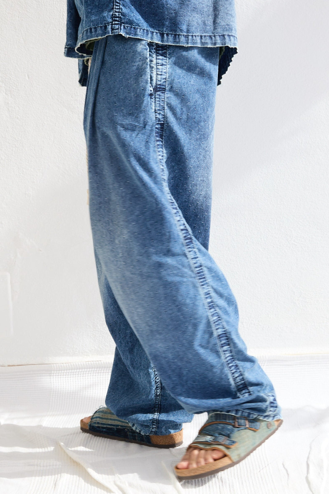 P43 Kyoto 6oz 100% Cotton Indigo Sun Faded