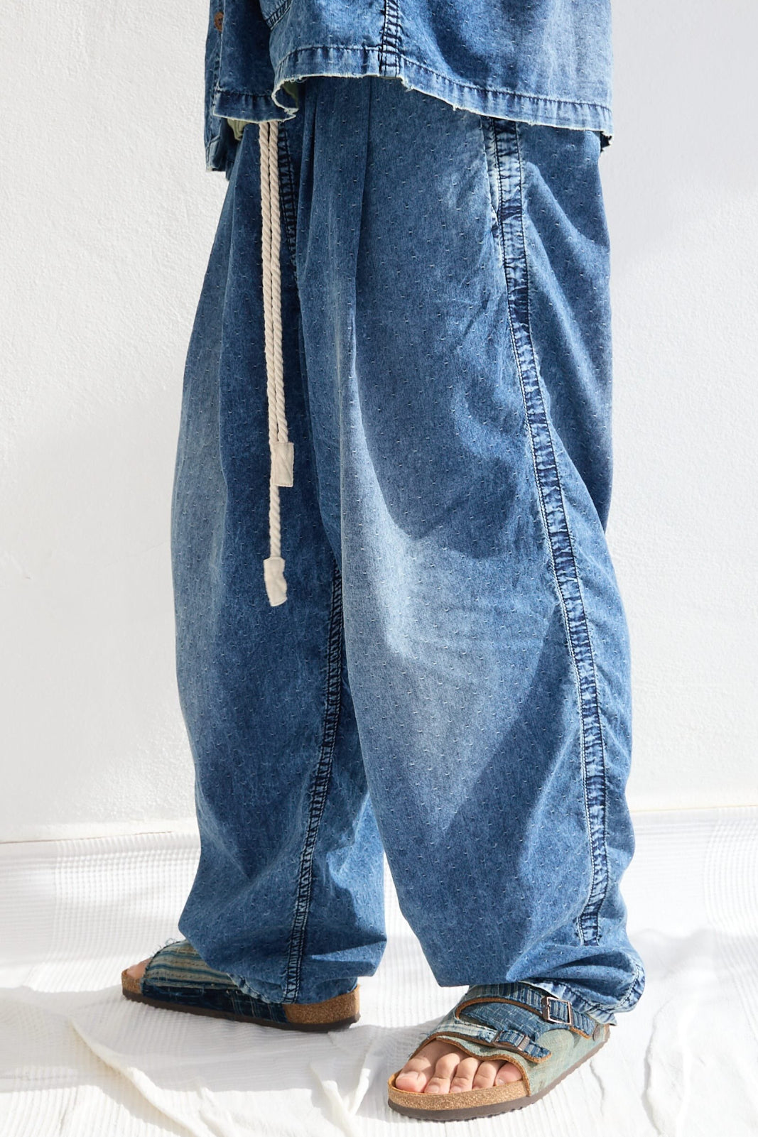 P43 Kyoto 6oz 100% Cotton Indigo Sun Faded