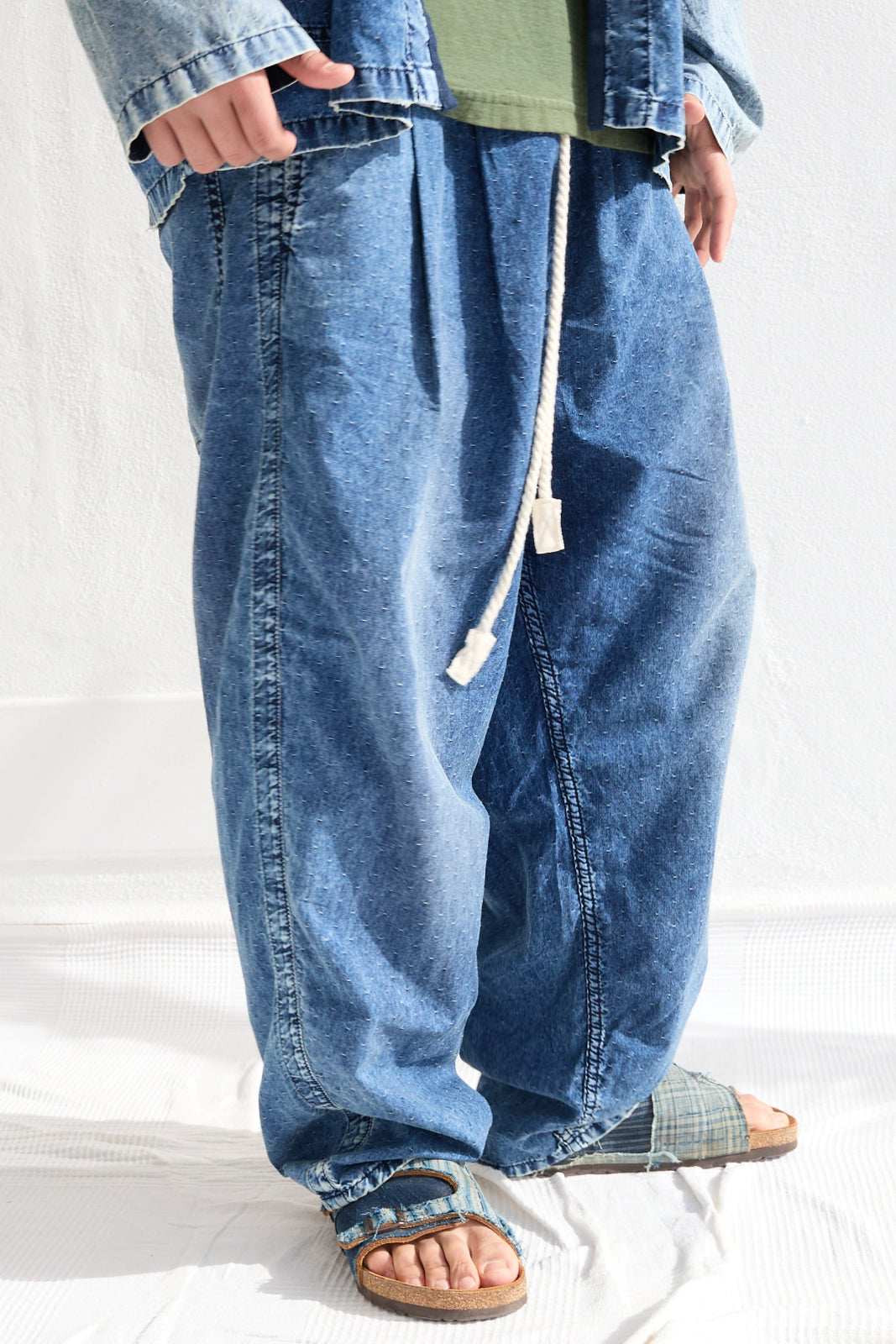 P43 Kyoto 6oz 100% Cotton Indigo Sun Faded