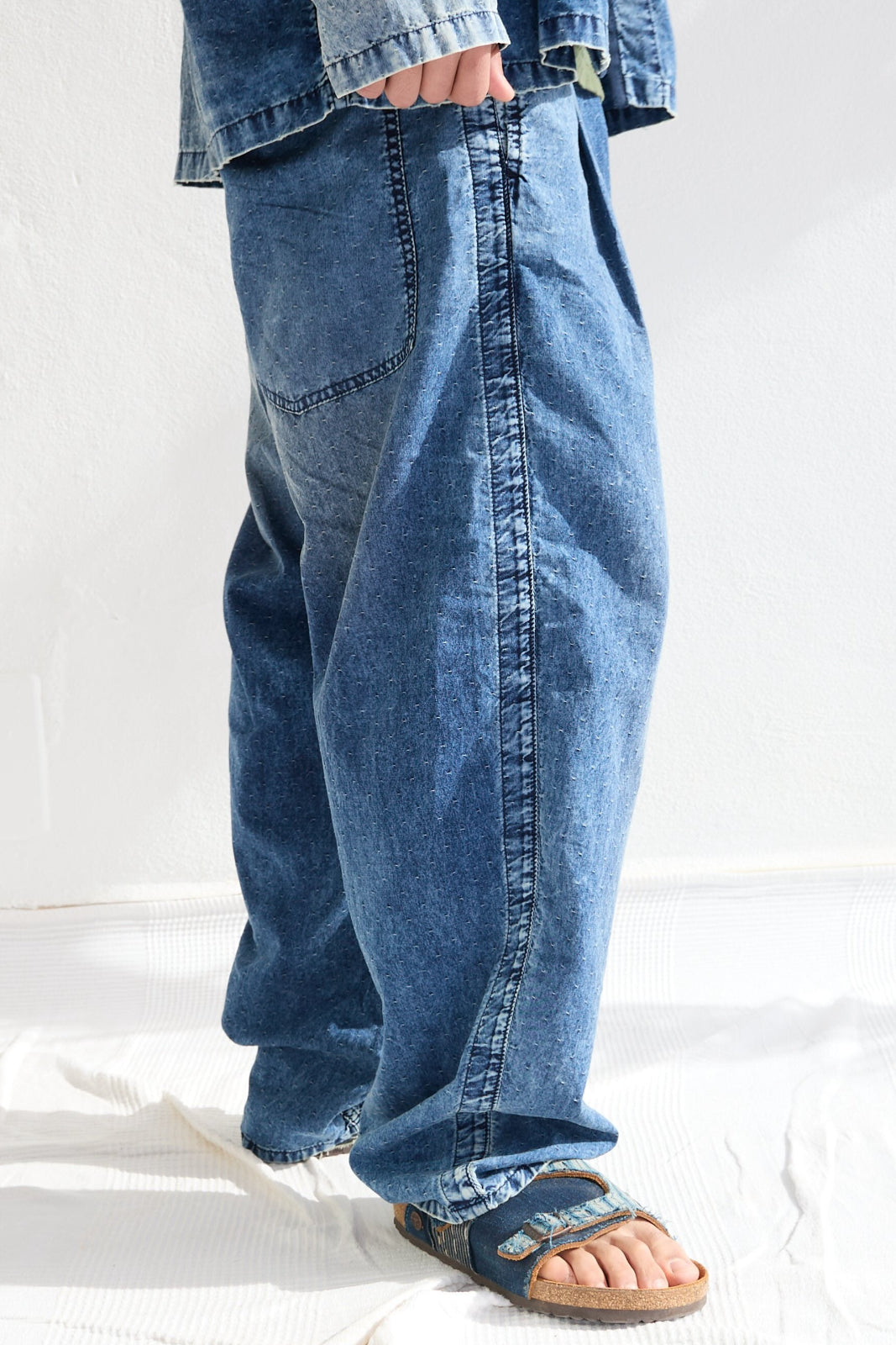 P43 Kyoto 6oz 100% Cotton Indigo Sun Faded – Dr. Collectors