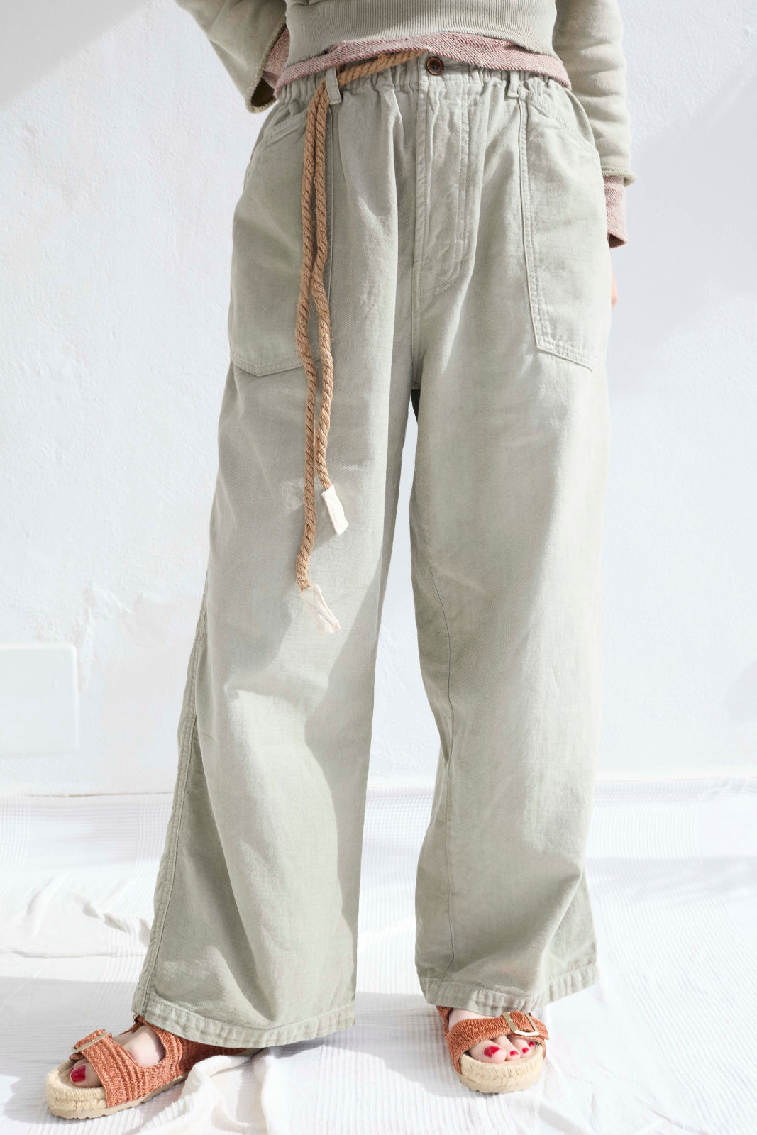 P82 Katmandu 9 oz Linen/Organic Cotton Sunfaded Khaki