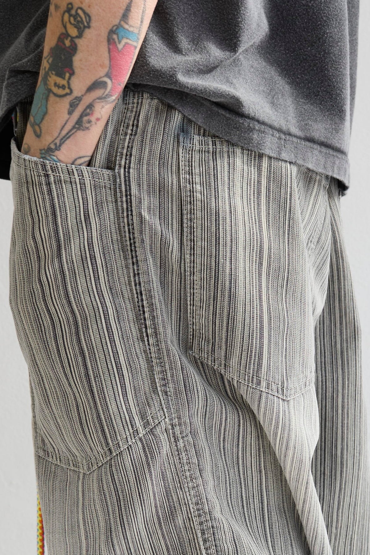 P82 Katmandu 9oz Multi Stripe Sun Faded Dye Khaki