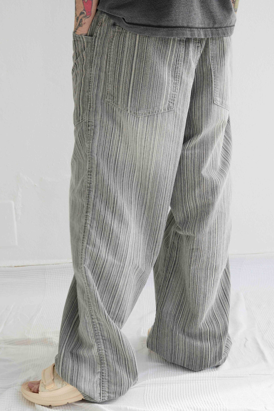 P82 Katmandu 9oz Multi Stripe Sun Faded Dye Khaki