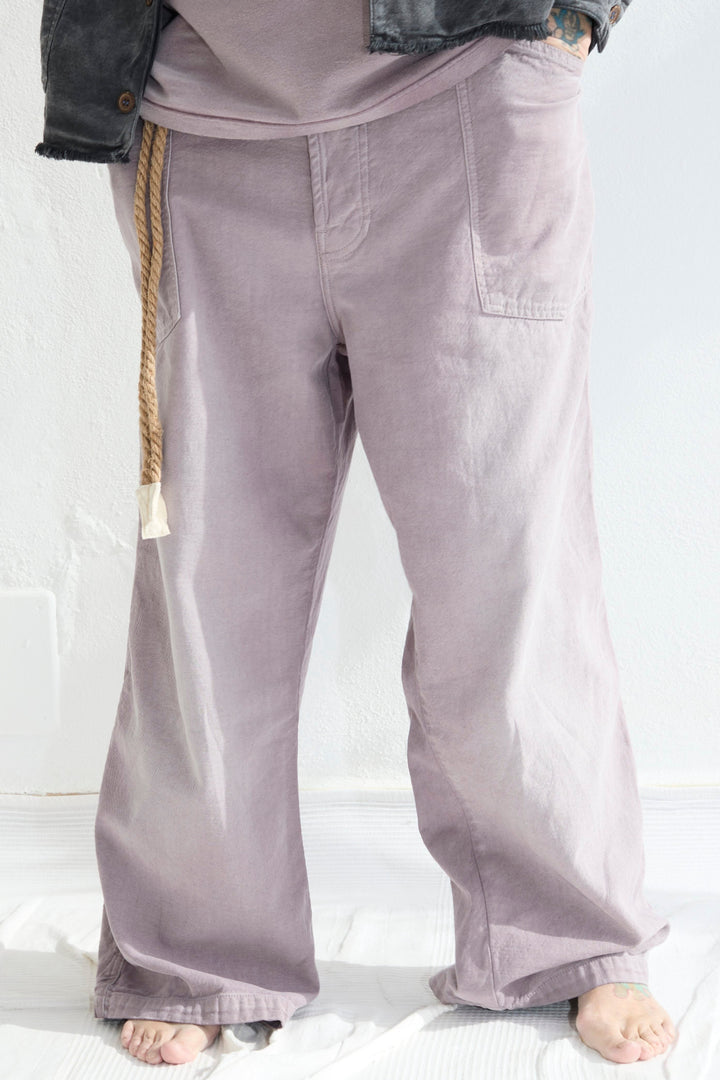 P82 Katmandu 9oz Linen/Organic Cotton Sun Faded Dye Dusty Orchid