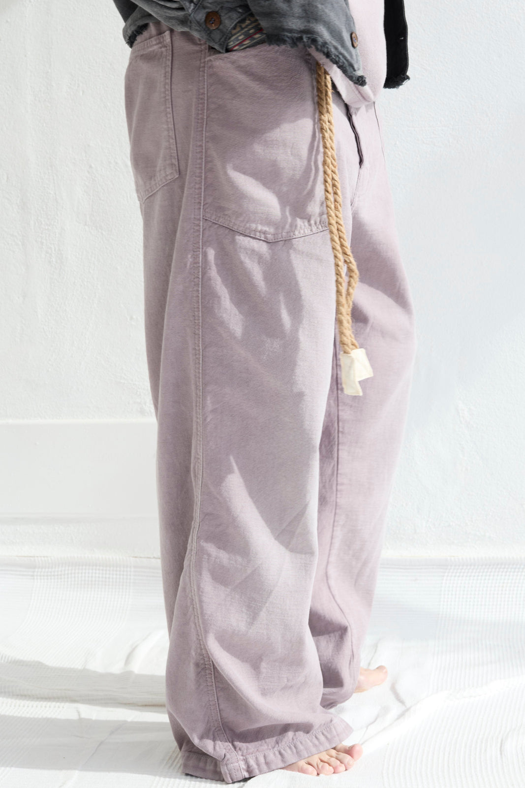 P82 Katmandu 9oz Linen/Organic Cotton Sun Faded Dye Dusty Orchid