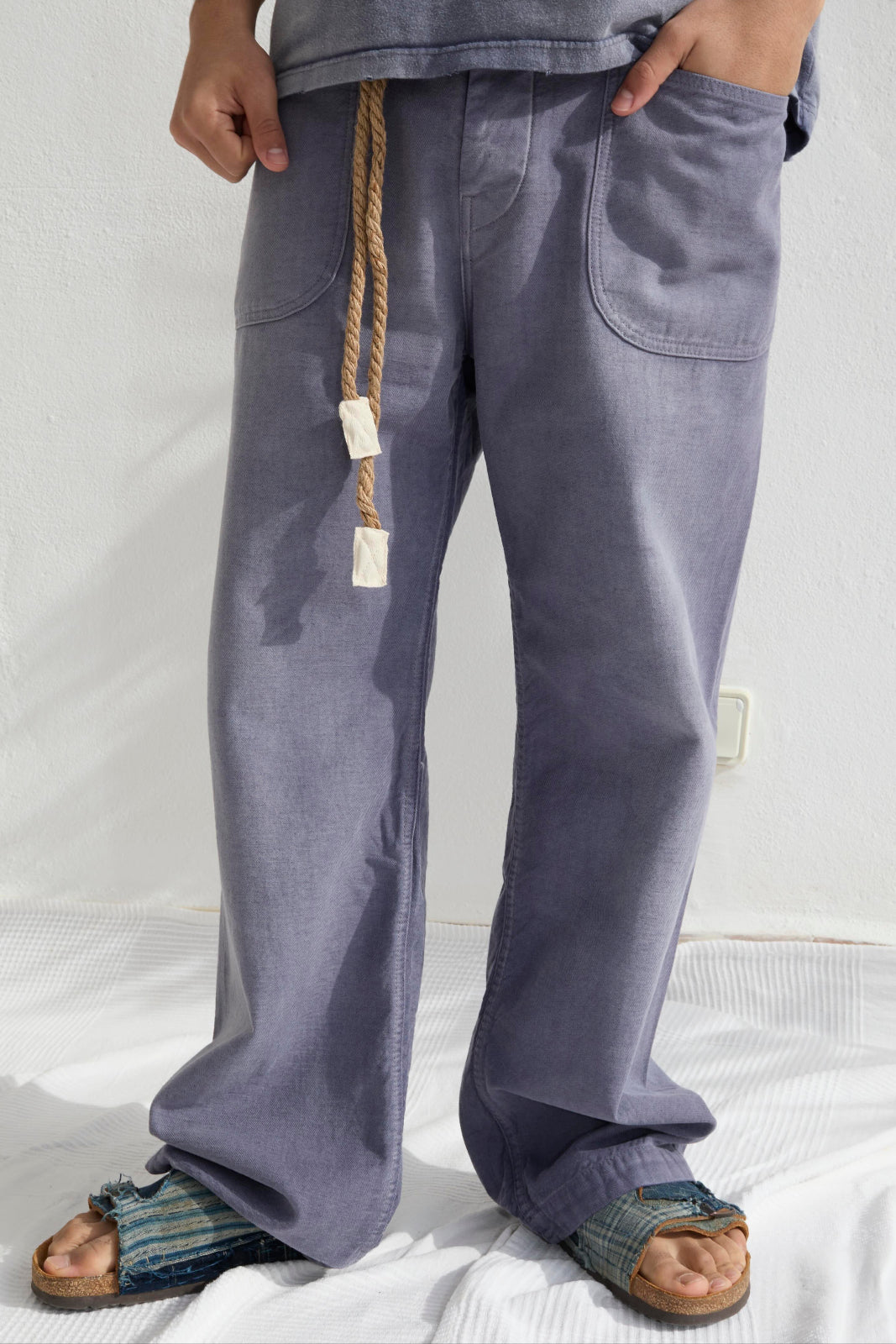 P83 Sailor 9oz Linen/Organic Cotton Sun Faded Dye Navy