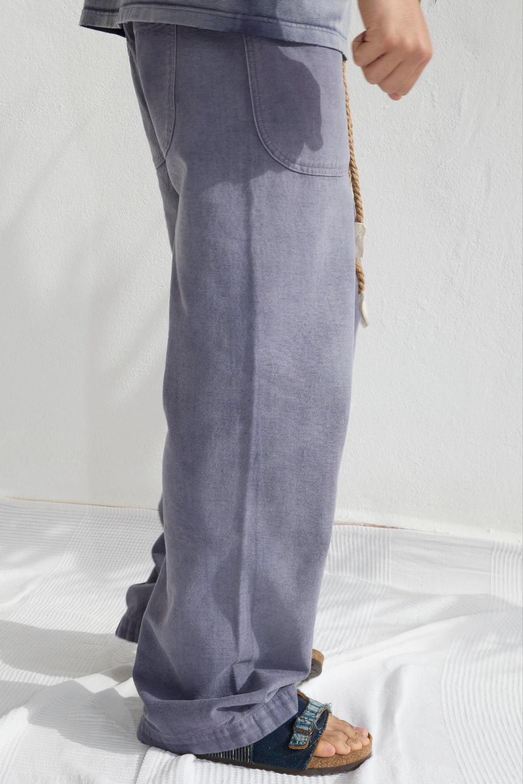 P83 Sailor 9oz Linen/Organic Cotton Sun Faded Dye Navy