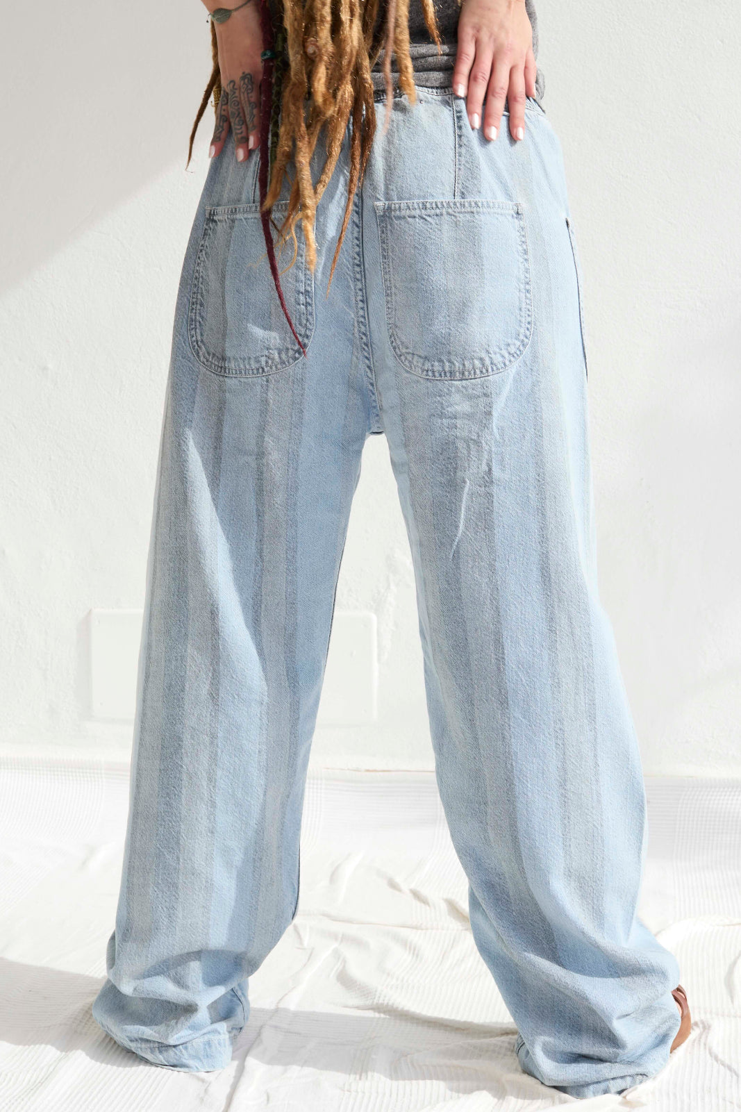 P83 Sailor Laser 9oz Denim Recycled Cotton Sun Faded Wash
